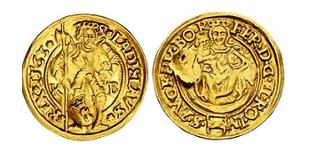 Moneta oblężnicza bita przez Mennicę Gdańską (dukat)